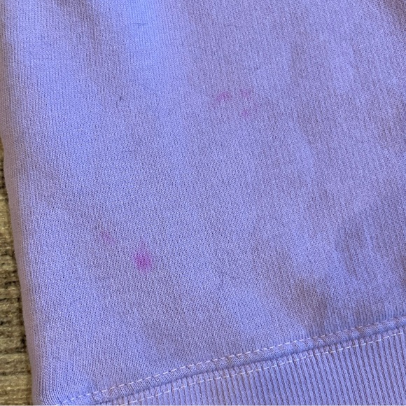 Purple Missguided Puff Sleeve Crewneck Sweater Sweatshirt size small - Picture 6 of 6